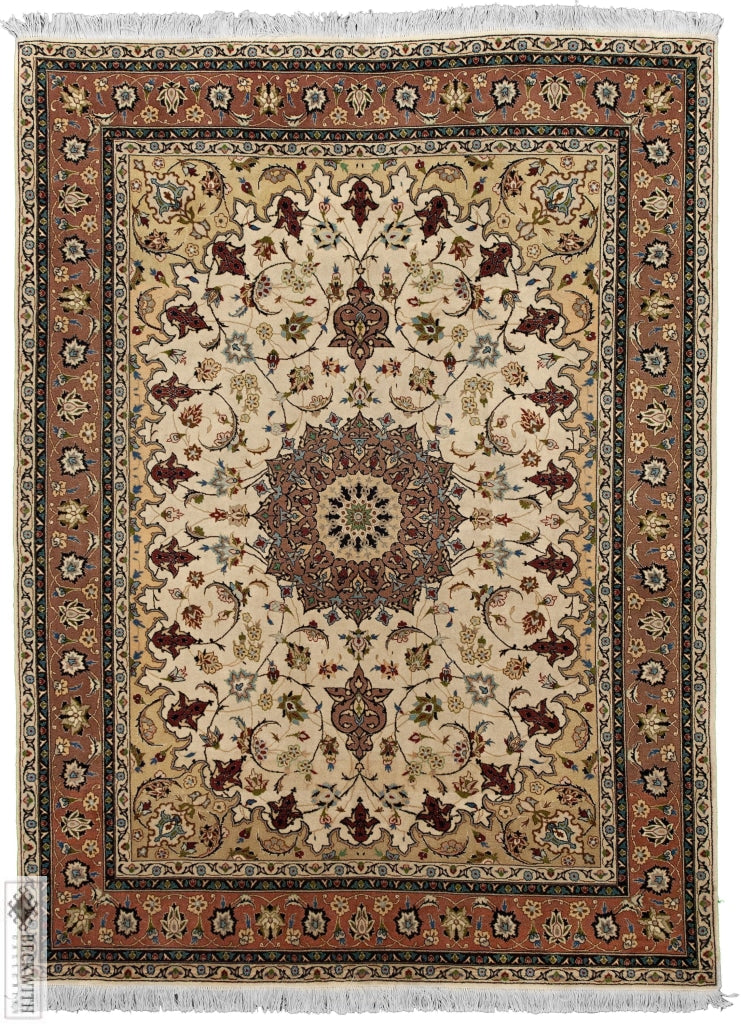 Tabriz Ivory 5X7 Rug