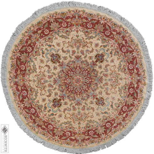 Tabriz Ivory 6X6 Rug