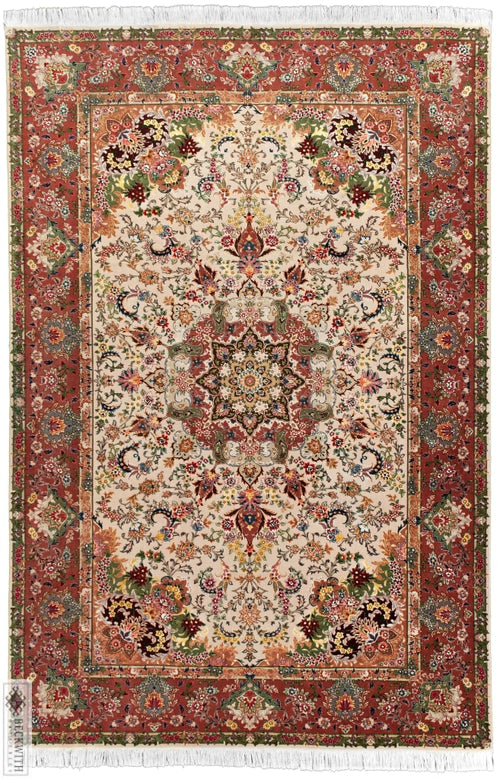 Tabriz Ivory 7X10 Rug