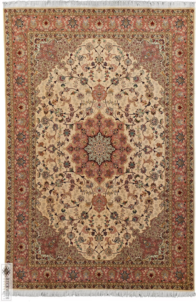 Tabriz Ivory 7X10 Rug