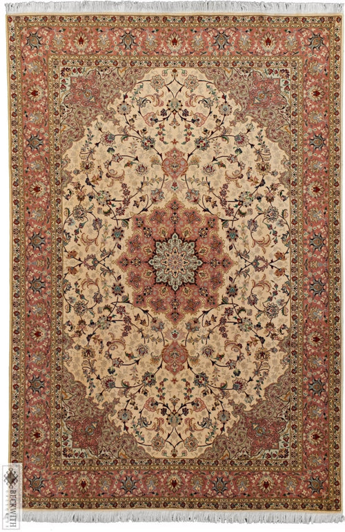 Tabriz Ivory 7X10 Rug
