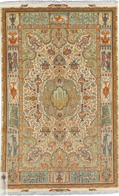 Tabriz Ivory 7X10 Rug