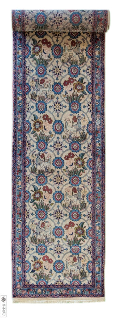 Varamin Runner Ivory 23X115 Rug
