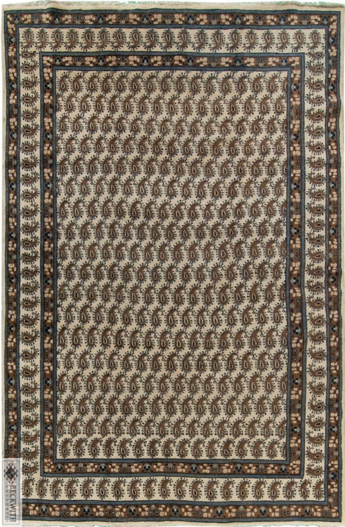 Vintage Moud Ivory 7X10 Rug
