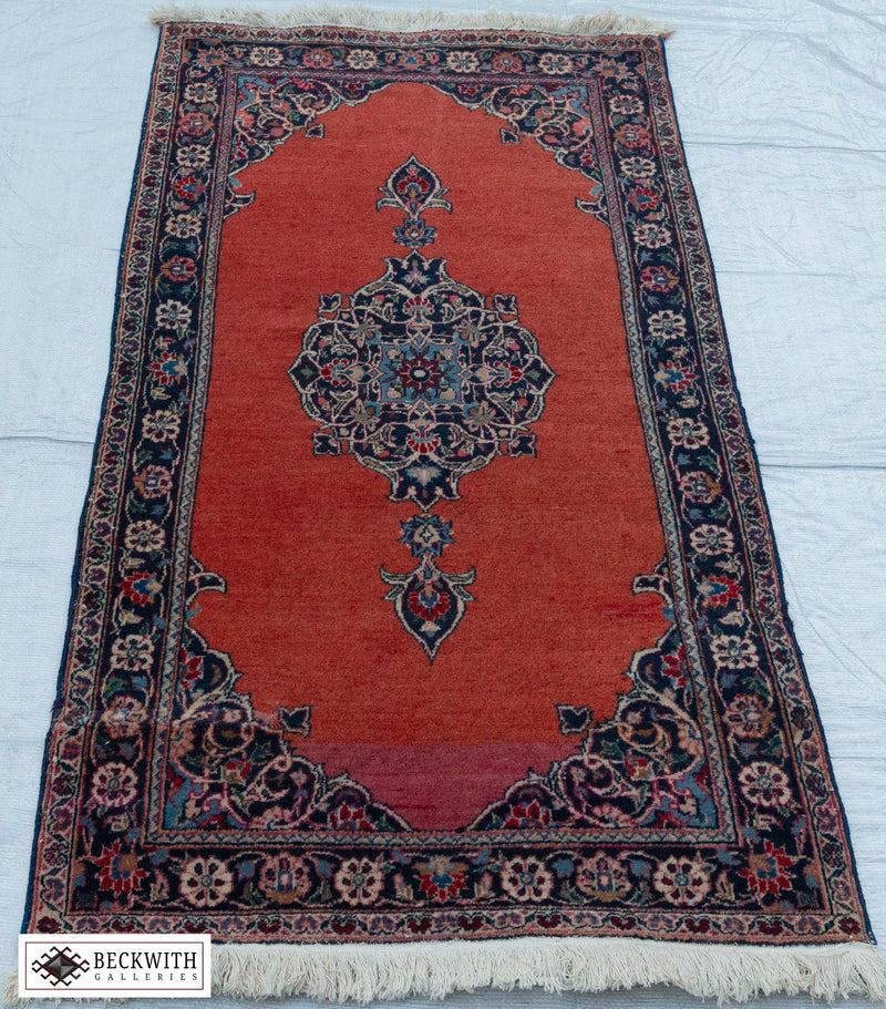 Antique Kashan 2'2" x 4'1" Circa 1920/30