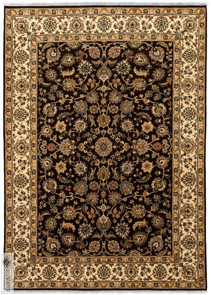 Indo Collection- Isfahan Brown 5 X 7 Rug