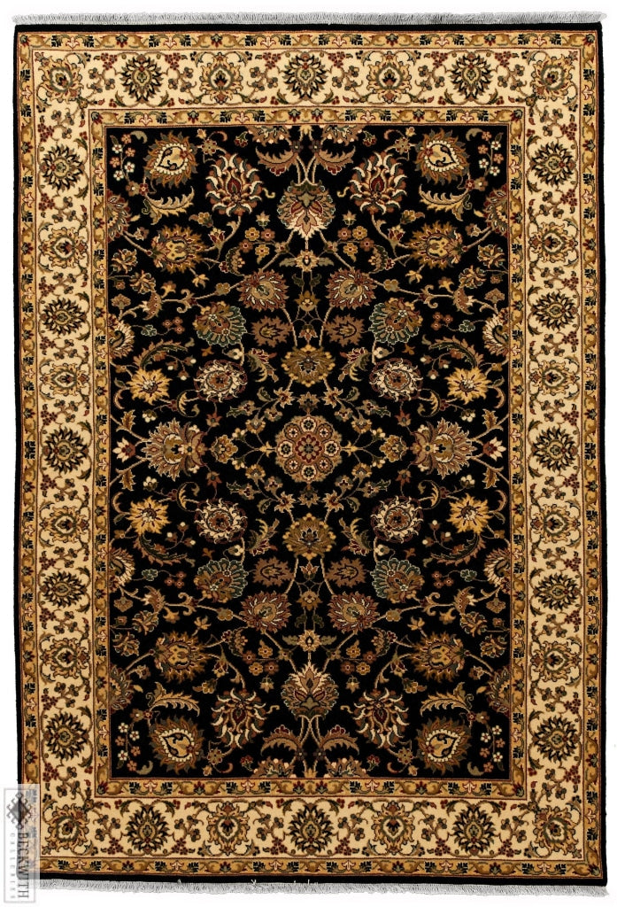 Indo Collection- Isfahan Navy 4 X 6 Rug