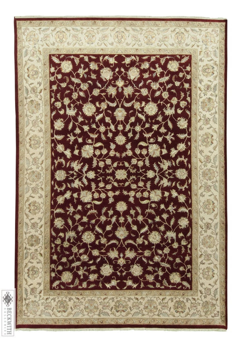 Indo Collection- Tabriz Red 9 X 12 Rug