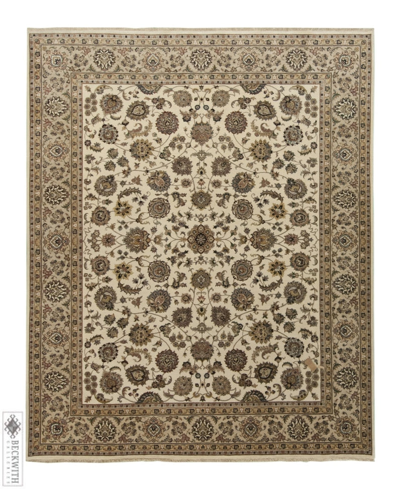 Indo Isfahan Ivory 8 X 10 Rug