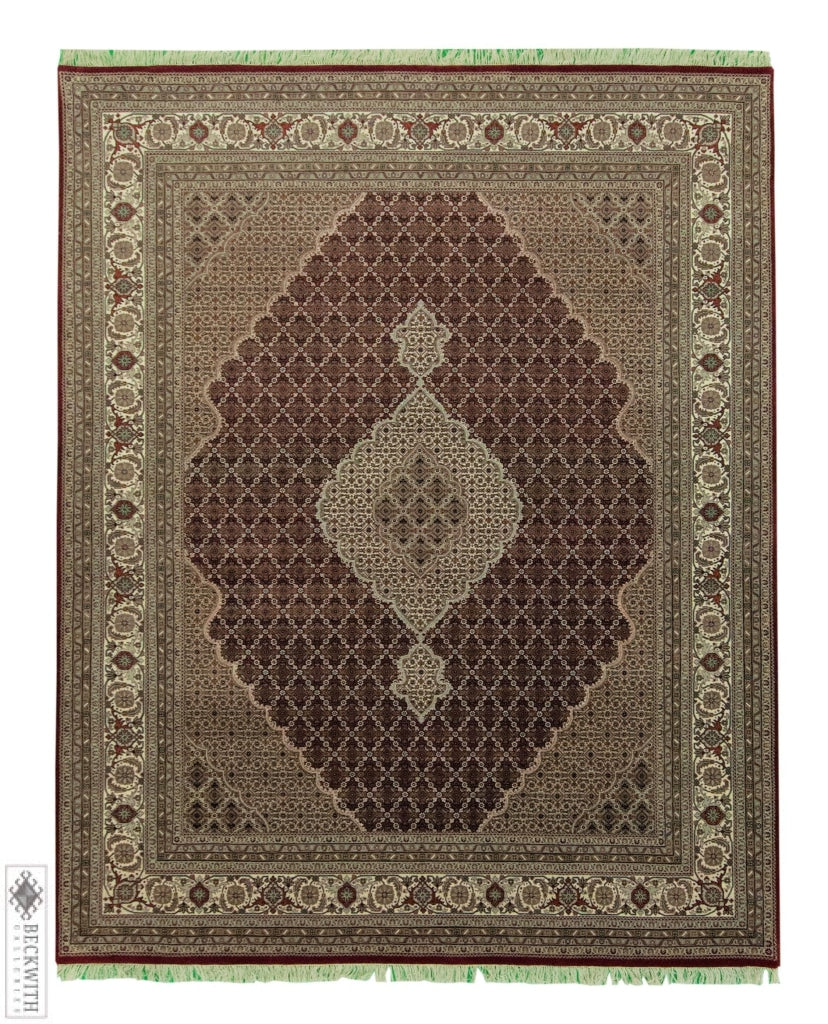 Indo Tabriz Red 8 X 10 Rug