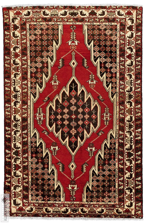 Mousel Red 4X6 Rug