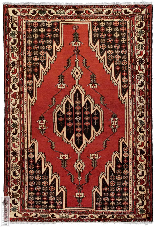 Mousel Red 5X7 Rug