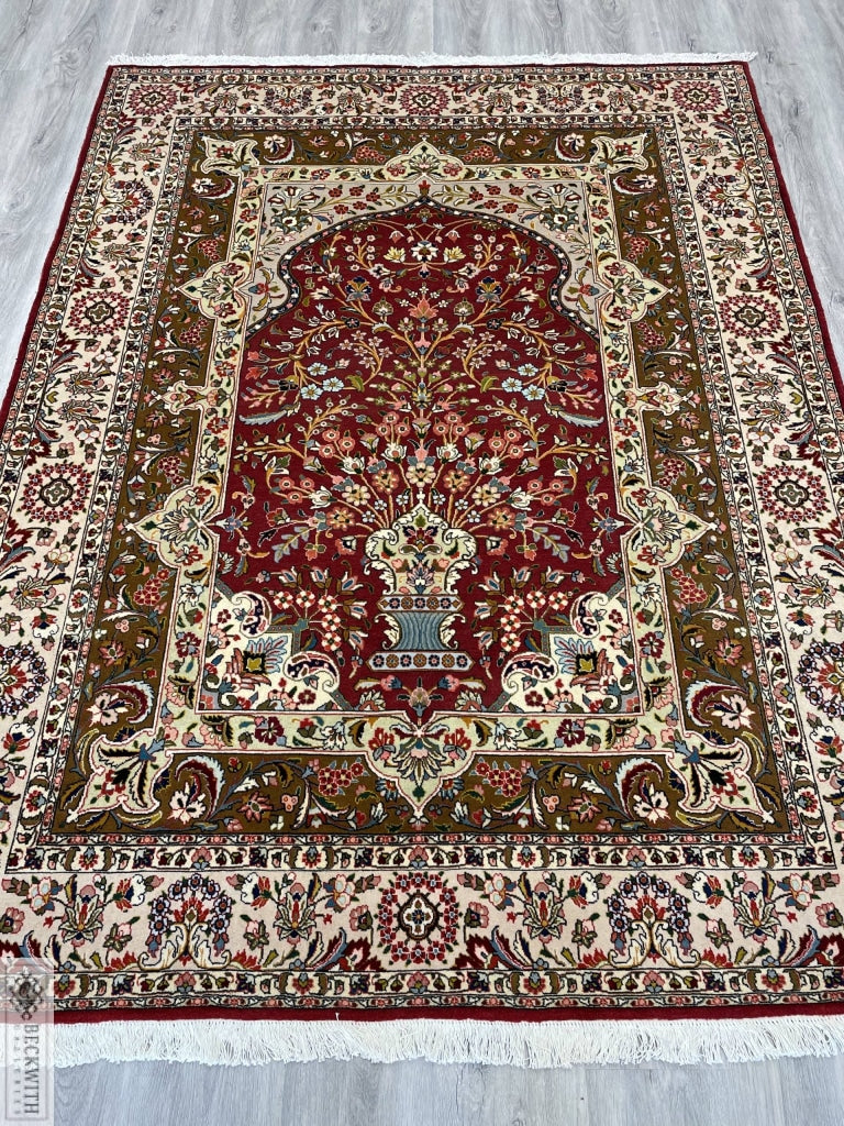 Vintage Tabriz 64 X 49 Rug